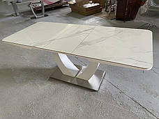 Стіл в сучасному стилі розкладний Concord (Конкорд) 160 T-904 Evrodim, стільниця кераміка 5 мм, фото 2