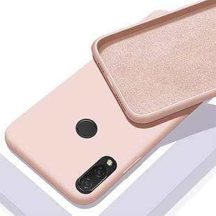 Чохол Silicone Case full для Xiaomi Redmi Note 7 Pro Pink Sand