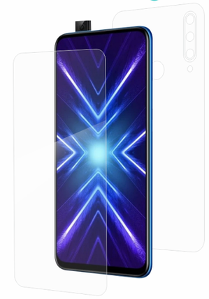 Гідрогелева захисна плівка на HUAWEI Honor 9X на весь екран прозора, фото 1
