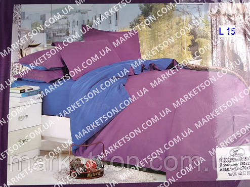 Двоспальна постільна білизна 180*220.Сатин. Подарункове паковання., фото 1