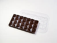 Пластиковая форма для плитки шоколада Треугольники