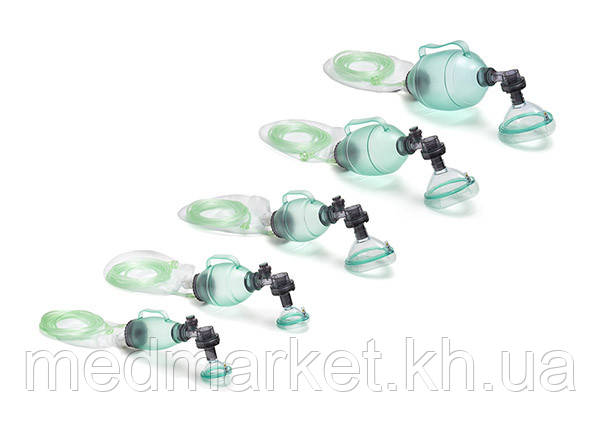 Мішок реанімаційний Intersurgical типу АМБУ одноразовий (для немовлят/дітей/дорослих), фото 1