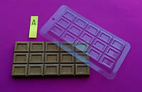 Пластиковая форма для плитки шоколада №1 Зерно