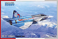 Пластикова модель 1/72 Special hobby 72390 Шведський літак Saab SF-37 Viggen Recce