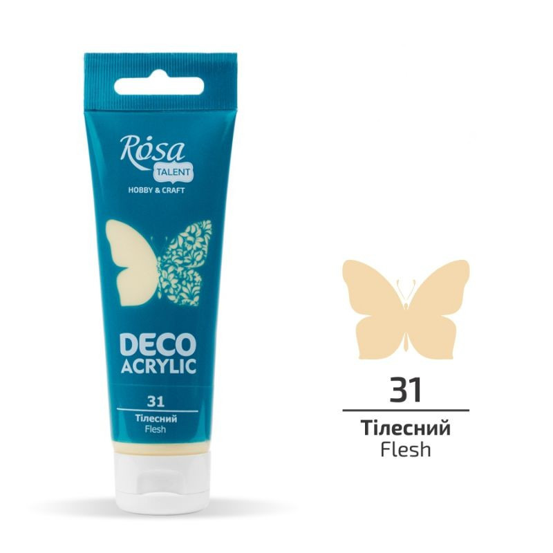 Акрил для декору тілесний матовий 75 мл Rosa Talent, 322231, фото 1