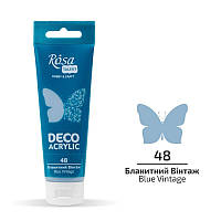 Акрил для декору блакитний вінтаж матовий 75 мл Rosa Talent, 322248