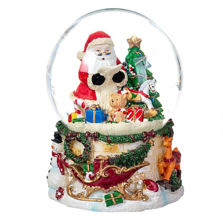 Фігура-музичний куля Читає Санта 13,5х10 см (6002-013), фото 1