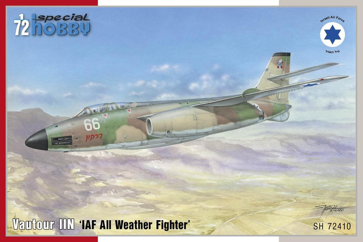 Пластикова модель 1/72 Special hobby 72410 Французький літак Vautour IIN ‘IAF All Weather Fighter’