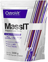 Гейнер OstroVit — Mass IT (3400 грамів) vanilla/ваніль