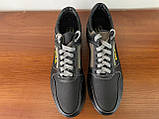 Кросівки чоловічі чорні зручні прошиті (код 5413), фото 7
