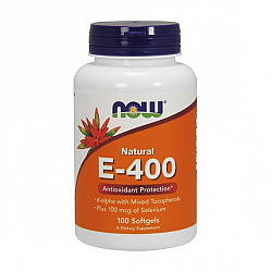 Вітаміни NOW Foods E - 400 100 softgels