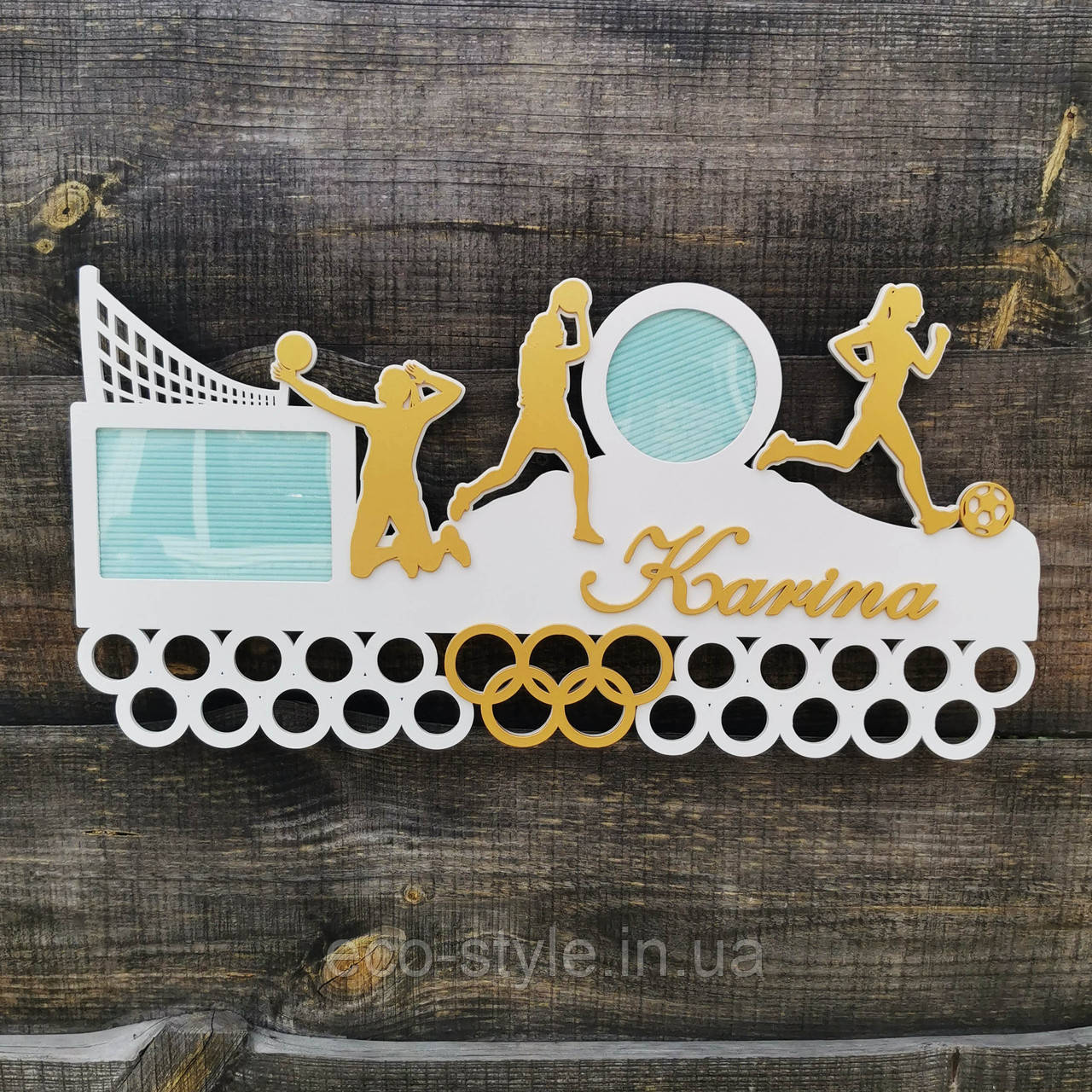 Медальниця волейбол, Полиця для медалей волейболісту, Холлдер для медалей, фото 1