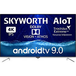 Телевізор Skyworth 43Q3 Підтримка HDR, IPS матриця, 4K роздільна здатність екрана. Саундбар на 25 Вт.