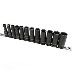 Набір ударних довгих головок 1/2" 8-22мм 12од TOPTUL GAAQ1614D