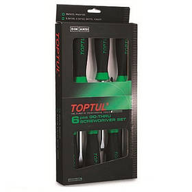 Набір ударних викруток TOPTUL (з шестигранником) 6 од. GAAE0605