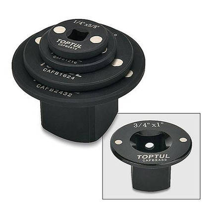 Набір магнітних перехідників 1/4"-1" 4 од. TOPTUL GAAR0404, фото 2