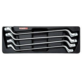 Набір накидних ключів 21-32 мм (кут 75°) 4 од. (в ложементі) TOPTUL GAAT0402