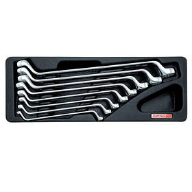 Набір накидних ключів 6-22 мм (кут 75°) 8 од. (в ложементі) TOPTUL GAAT0802