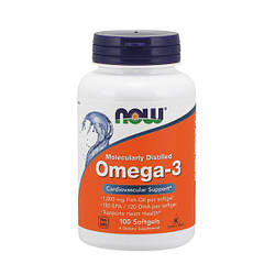 Риб'ячий жир NOW Foods Omega-3 100 softgels