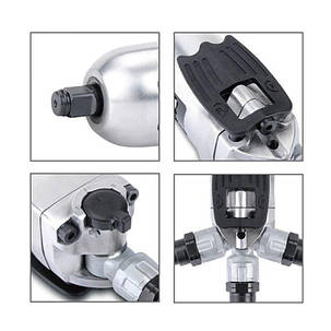 Пневмогайковерт професійний TOPTUL 3/8" 108N/m 12000об/хв Mini Butterfly Type KAAU1208, фото 2