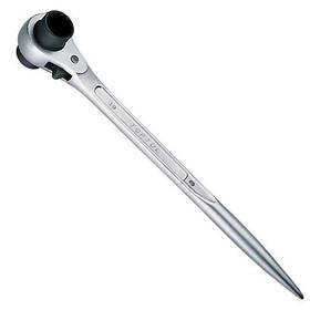 Ключ тріскачка силовий з подвійною головкою TOPTUL 19х22 мм AEAH1922