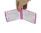 ОПТ ОПТ Дзеркало складне Travel Mirror Pink з LED підсвічуванням для макіяжу на 8 світлодіодів, фото 3