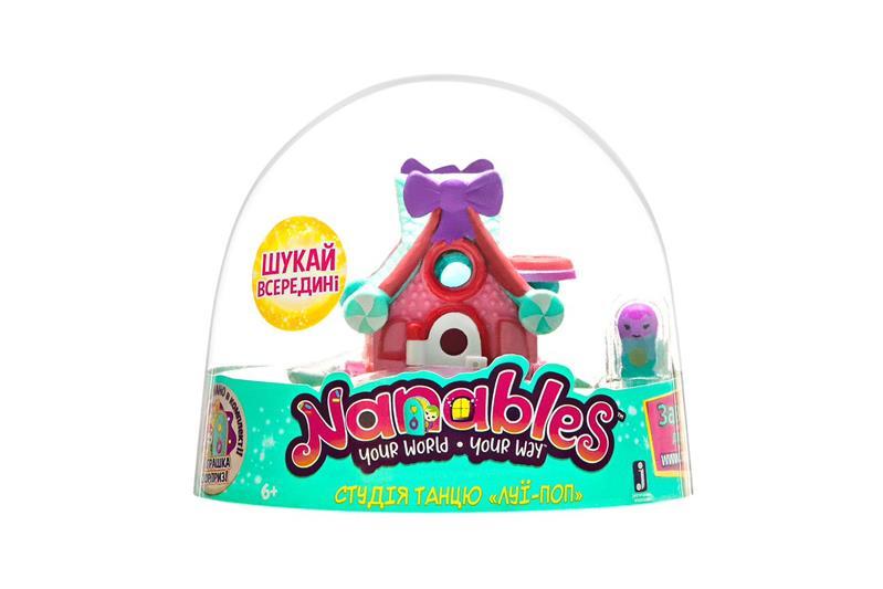 Дитячий ігровий набір від 6летJazwares Nanables Small House Місто солодощів Студія танцю Луї-Поп (NNB0016)