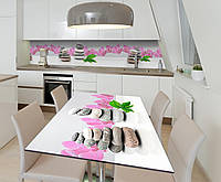 Наклейка 3Д виниловая на стол Zatarga «Серые камни 3Д» 600х1200 мм для домов, квартир, столов, кофейн,