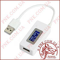 Usb tester, тестер юсб GSM SOURCES GSS-018 DC 3-15V 0.05-3.5A с счетчиком 0-19999mah LCD