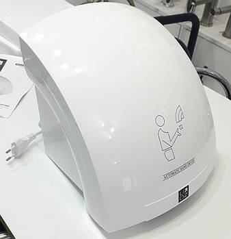 Сушарка для рук сенсорна біла 1800 Вт (130.01.92) White Lidz настінна електрична