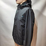 Мужская куртка осіння (Больше размеры) RLX с капюшоном черная, фото 7