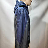 Чоловіча куртка RLX (Великі розміри) з капюшоном синя із сірим, фото 5