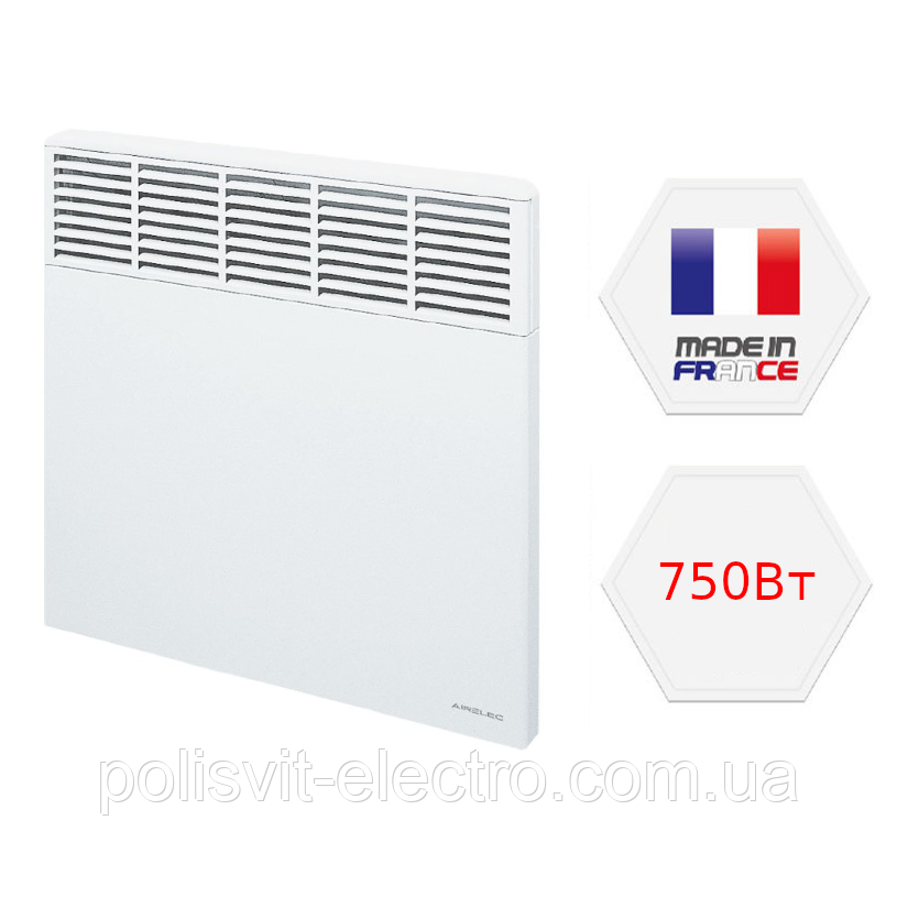 Конвектор электрический 750Вт c электронным термостатом Basic Pro AIRELEC (Франция). Получи -5%. - фото 1 - id-p1274589976