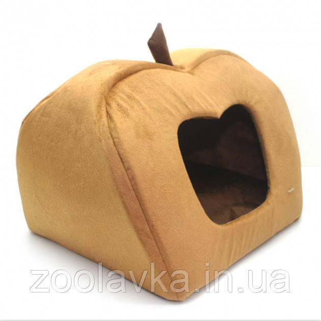 БУДКА ЯБЛОКО ДЛЯ КОТІВ І СОБАК МРІЯ КОРІЧНИЙ No2 440*440*410, фото 1