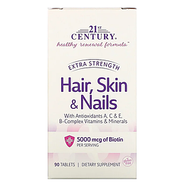 Вітаміни Hair, Skin & Nails Extra Strength 21st Century 90 таблеток