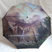 Зонт полный автомат Tornado женский автоматический панорамный рисунок Горы