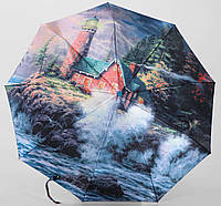 Зонт полный автомат Tornado женский автоматический с панорамным рисунком Маяк