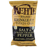 ОРИГИНАЛ!Kettle Foods,Картофельные чипсы,соль и свежий молотый перец 142 грамм производства США
