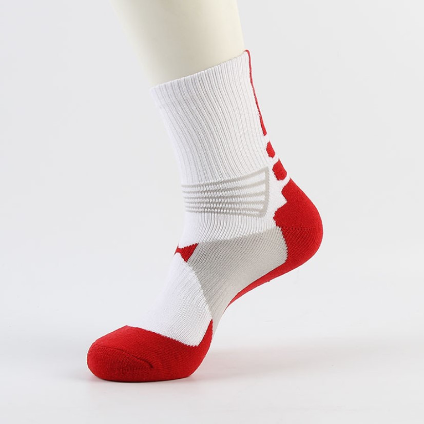Теплі шкарпетки волейбольні спортивні Aolikes 41-43 Червоно-білий, фото 1