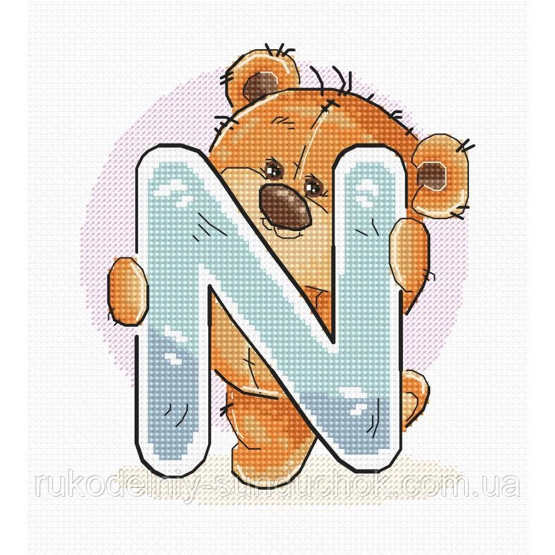 Набір для вишивки хрестом Luca-S B1215 Буква N, фото 1
