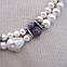 Кольє, сережки "Елізабет" - перлина Бароко, рубіни, фото 2