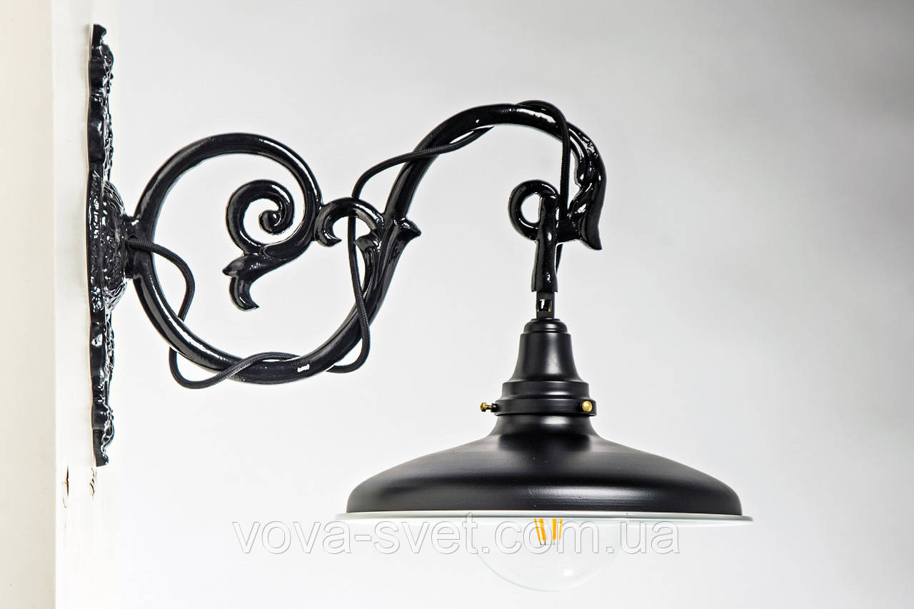 Настенный светильник (бра) купол Loft Steampunk [ Wall Light Bracket Black ] - фото 3 - id-p322850820