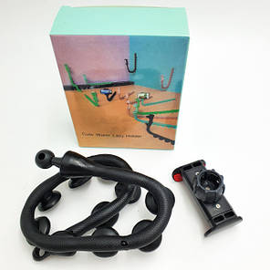 Гнучкий тримач для телефона з присосками Cute Worm Lazy Holder Чорний 182612, фото 2
