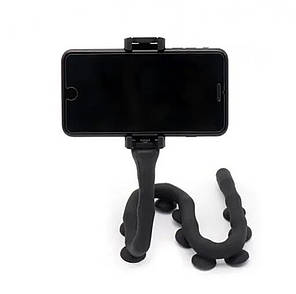 Гнучкий тримач для телефона з присосками Cute Worm Lazy Holder Чорний 182612, фото 2