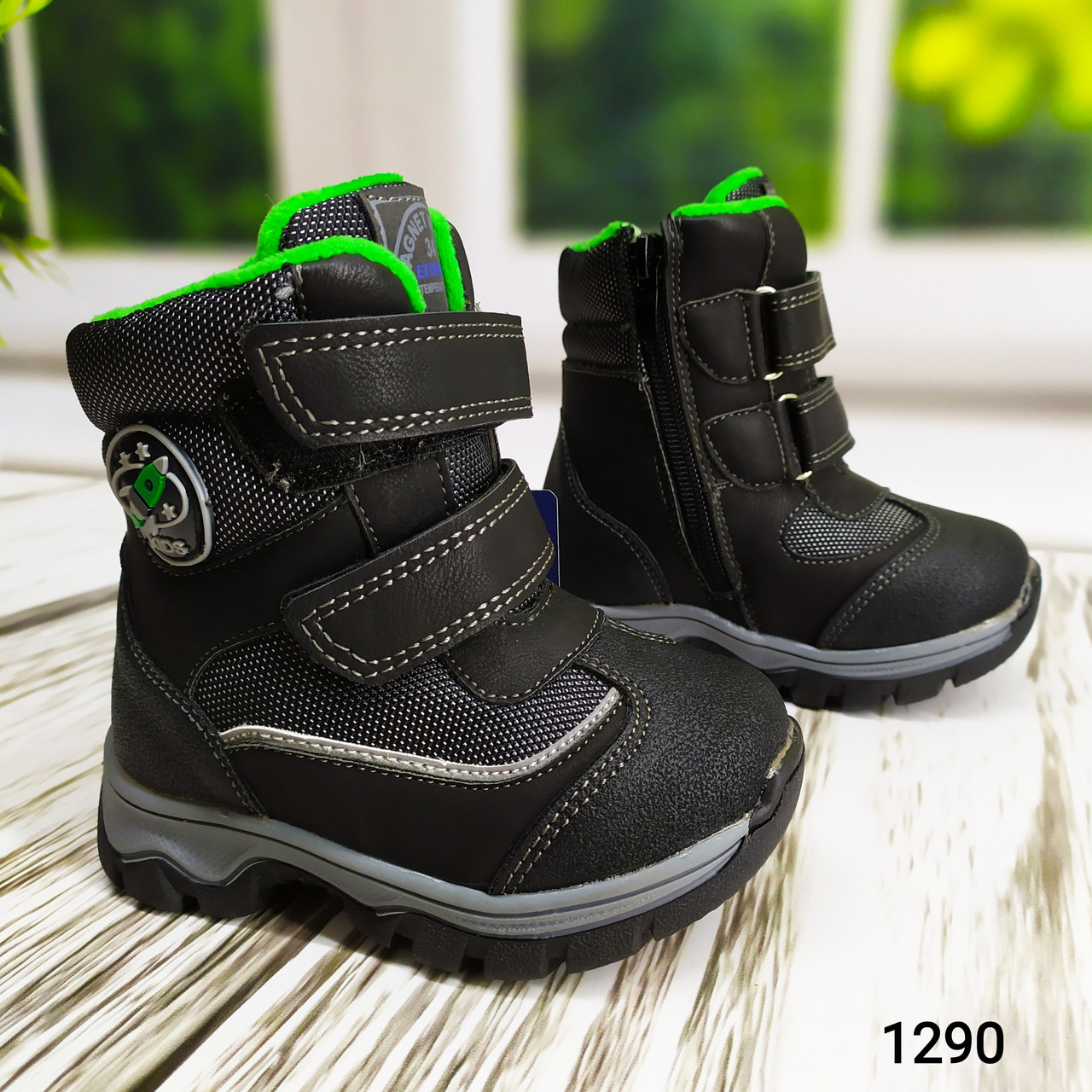 Зимові термоцi черевики сноубутси для хлопчика, на овчині, дуже теплі 23-28 р