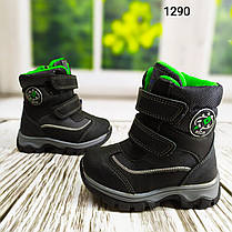 Зимові термоцi черевики сноубутси для хлопчика, на овчині, дуже теплі 23-28 р, фото 4