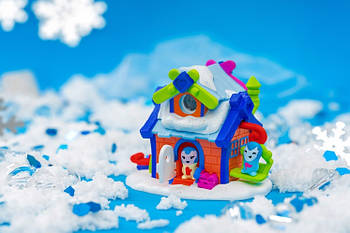Дитячий ігровий набір від 6 років Jazwares Nanables Small House Зимова країна чудес Лижний будиночок Схованку