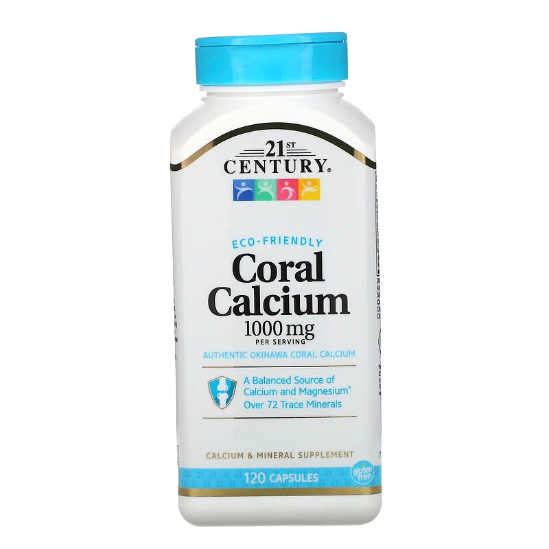 Coral Calcium 1000 мг 21st Century 120 капсул