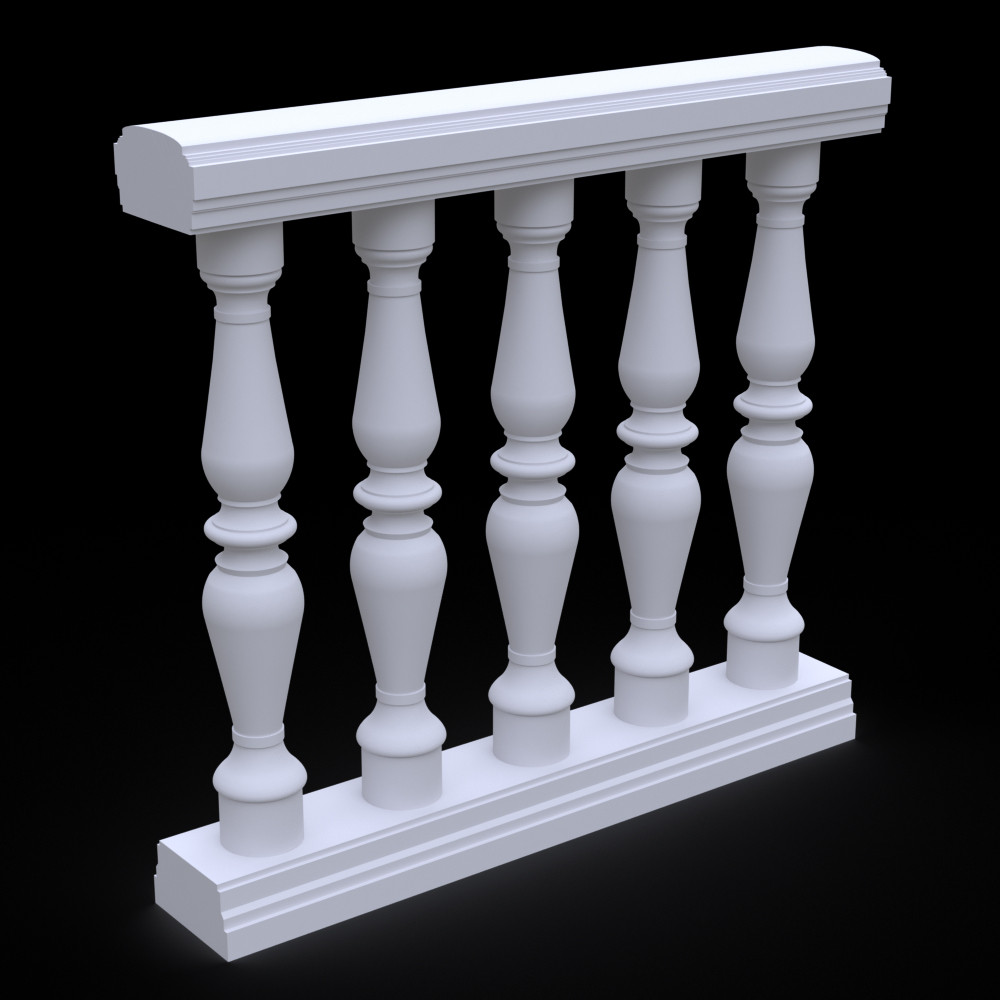 Балюстрада з гіпсу Гб-6 h935 мм., фото 1