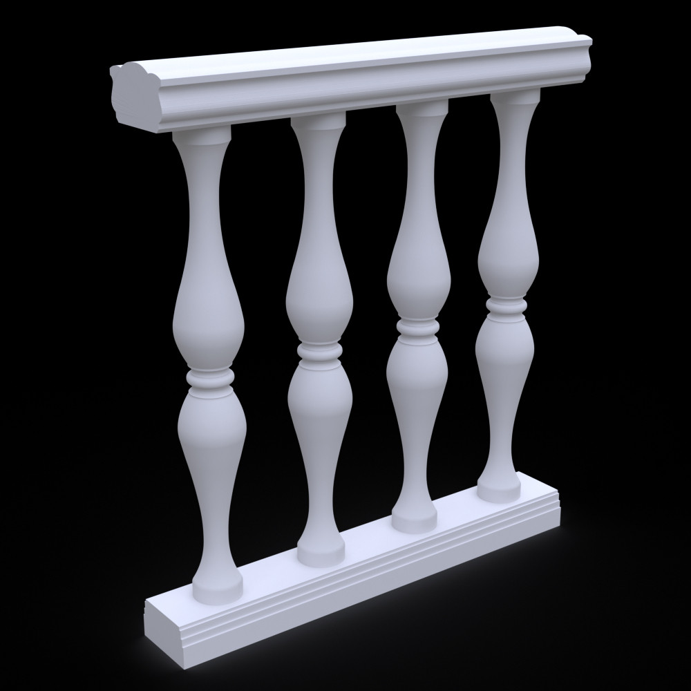 Балюстрада з гіпсу Гб-7 h1110 мм., фото 1